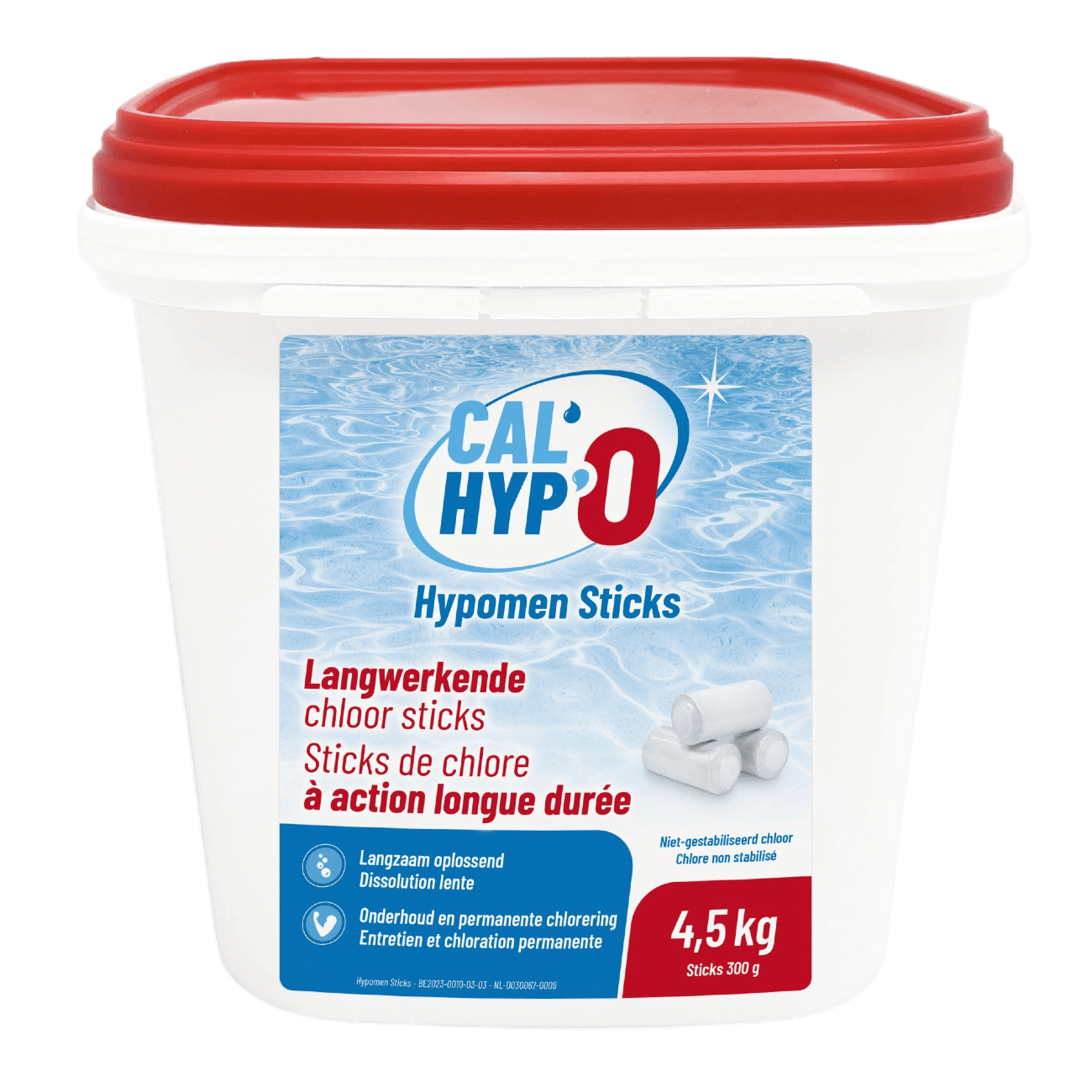 Cal-Hypo O Chlorsticks für die Poolpflege, 4,5 kg, Langzeitwirkung.