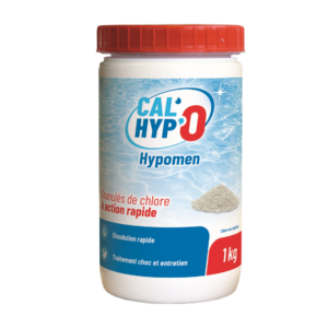 Cal Hypo Hypomen Chlorgranulat für schnelle Poolwasserentsalzung, 1 kg.