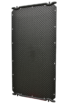 Sonnenkollektor für die Poolheizung, schwarz, mit Perforationen.