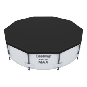 Abdeckung für Bestway Steel Pro MAX Pool, schützt vor Schmutz und Sonnenlicht.