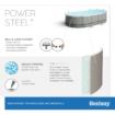 Bestway Power Steel ovaler Pool - 488 x 305 x 107 cm - mit Filterpumpe und Zubehör