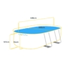 Bestway Power Steel ovaler Pool - 488 x 305 x 107 cm - mit Filterpumpe und Zubehör