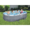 Bestway Power Steel ovaler Pool - 488 x 305 x 107 cm - mit Filterpumpe und Zubehör