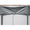 Pool-Abdeckung und Frame für Schutz und Poolpflege.