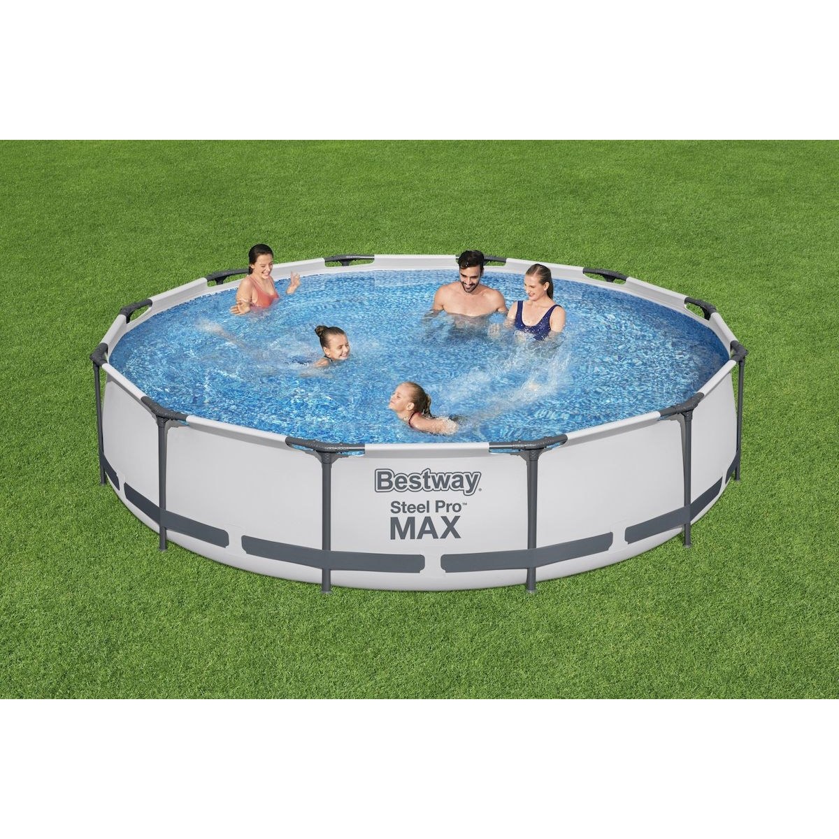 Bestway Steel Pro MAX Pool - 366 x 76 cm - mit Filterpumpe