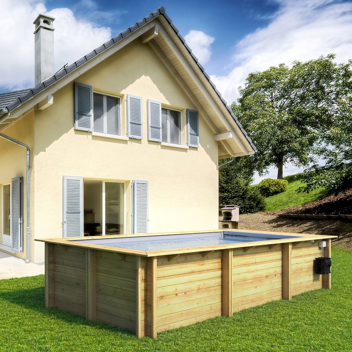 BWT Compact Stadtpool - 6.00 x 2.50 x 1.33 m - mit Filterpumpe