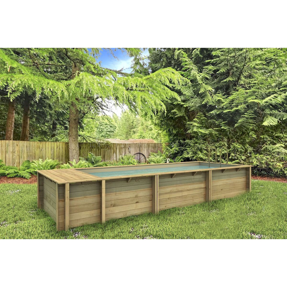 BWT Pool'n Box 6.20 x 2.50 x 1.33 m Stadtpool - mit Sandfilterpumpe
