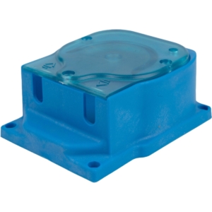 Blauer Poolfilter für Wasseraufbereitung und Poolpflege.