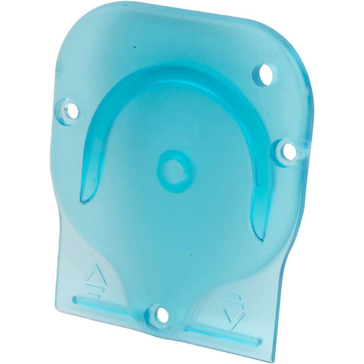 Transparentes blaues Poolteil für Poolanlagen.