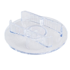 Transparentes Poolzubehör für Wasserzirkulation und Filtration.