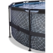 Aufblasbarer Pool mit Sicherheitsrand und stabilem Rahmen für sommerlichen Spaß.