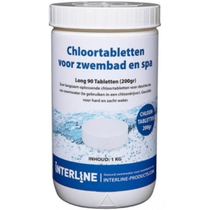 Chlortabletten für Pool und Spa, 200g, langanhaltende Desinfektion.