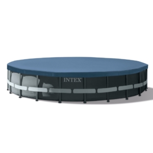 Intex aufblasbarer Pool mit stabilem Rand und Filter.