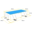 Intex Prism Frame Pool - 488 x 244 x 107 cm - mit Filterpumpe und Zubehör