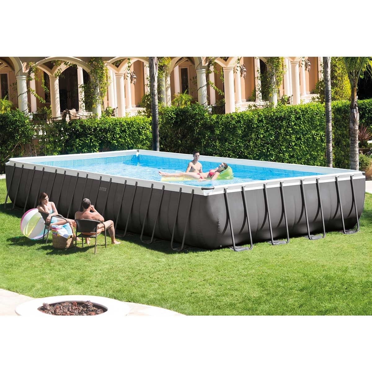 Intex Ultra XTR Frame Pool - 975 x 488 x 132 cm - mit Sandfilterpumpe und Zubehör