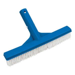 Blaue Poolbürste zur Reinigung von Pools.