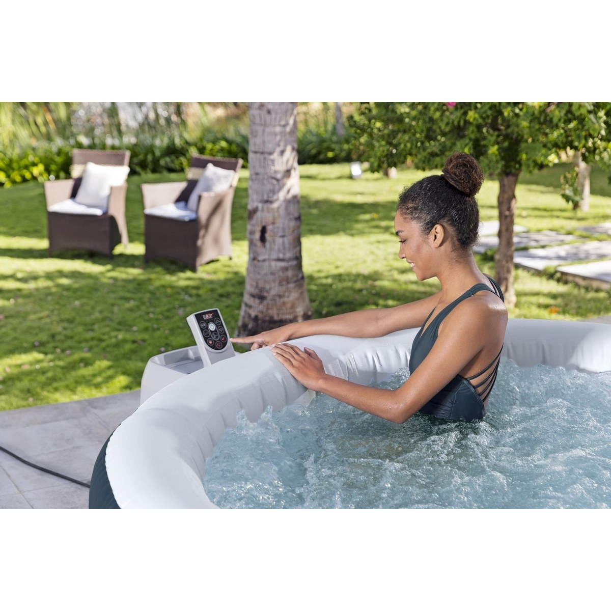 Lay-Z Spa Miami EnergySense Airjet aufblasbare Spa - 6 Personen