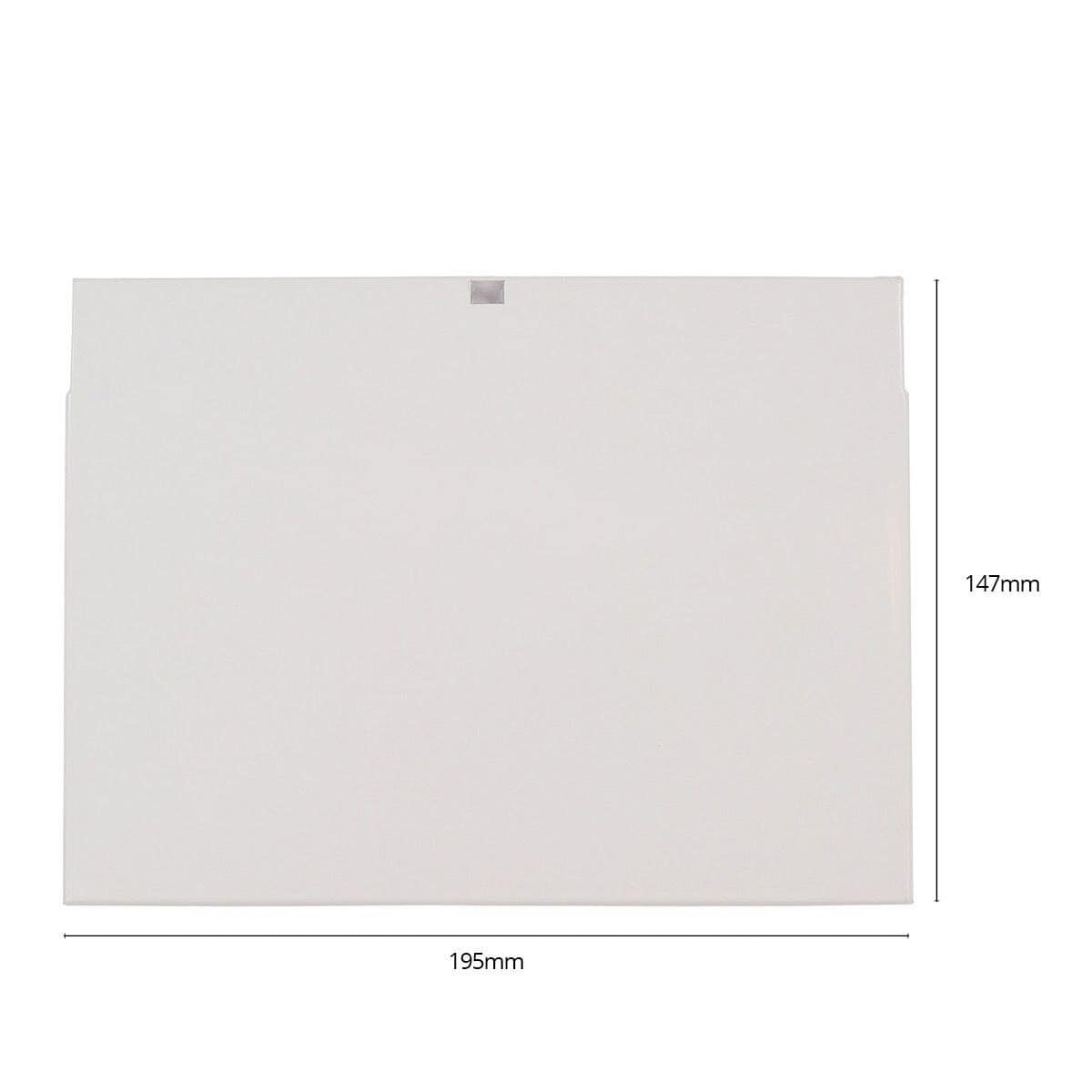 Weißes Poolzubehör-Teil mit Maßen 195x147mm für Poolzubehör.
