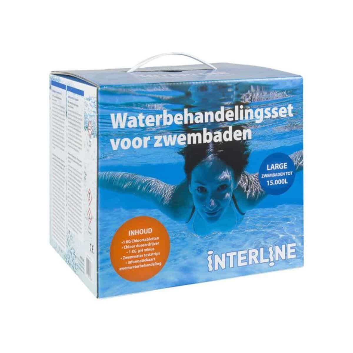 Wasserpflegeset für Pools, geeignet für große Pools bis 15.000L.