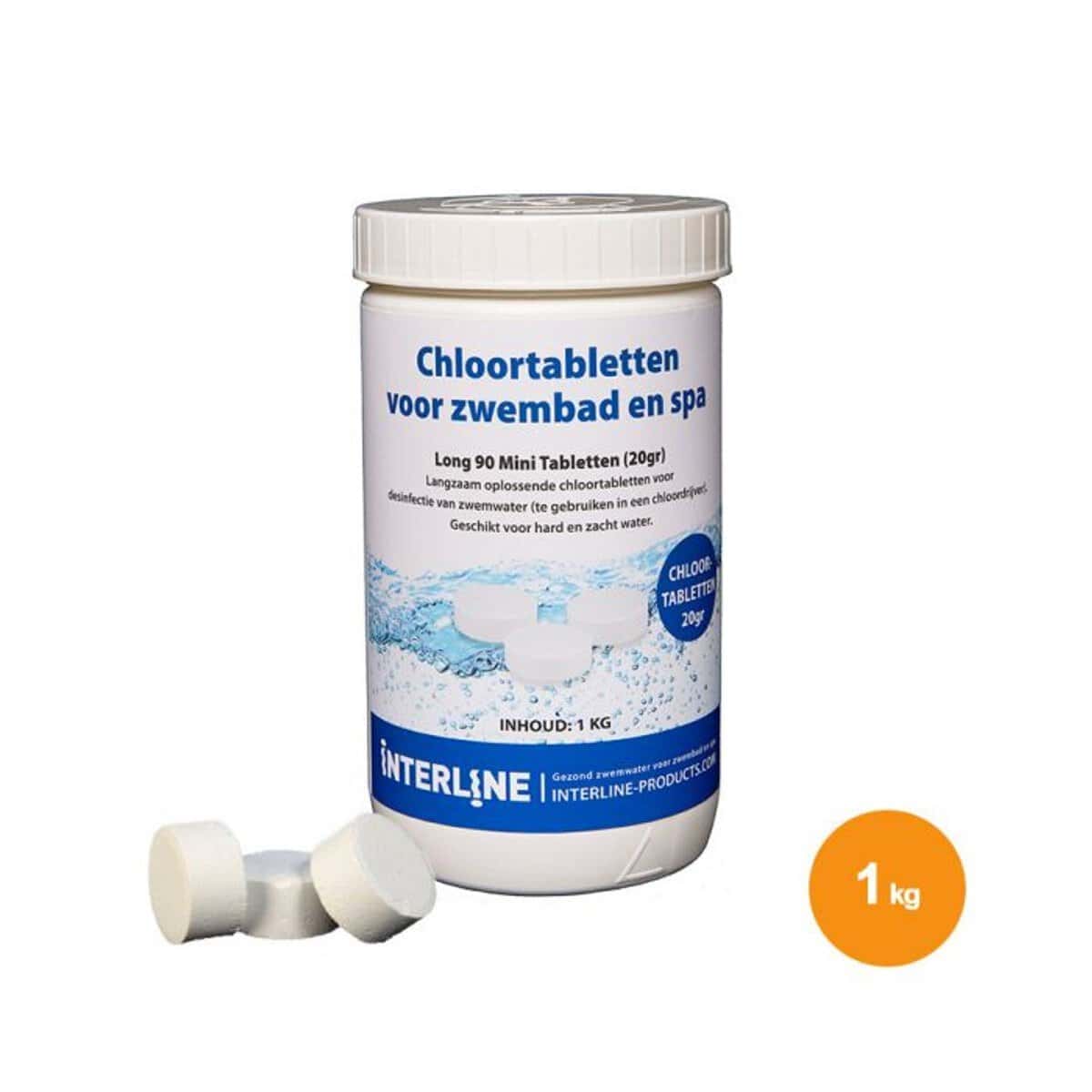 Chlortabletten für Pool und Spa, 1 kg, geeignet für die Wasserpflege.