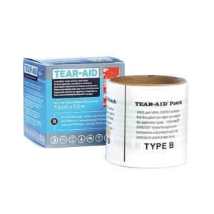 Reparaturband für Pools und PVC-Materialien, wasserdicht und flexibel.