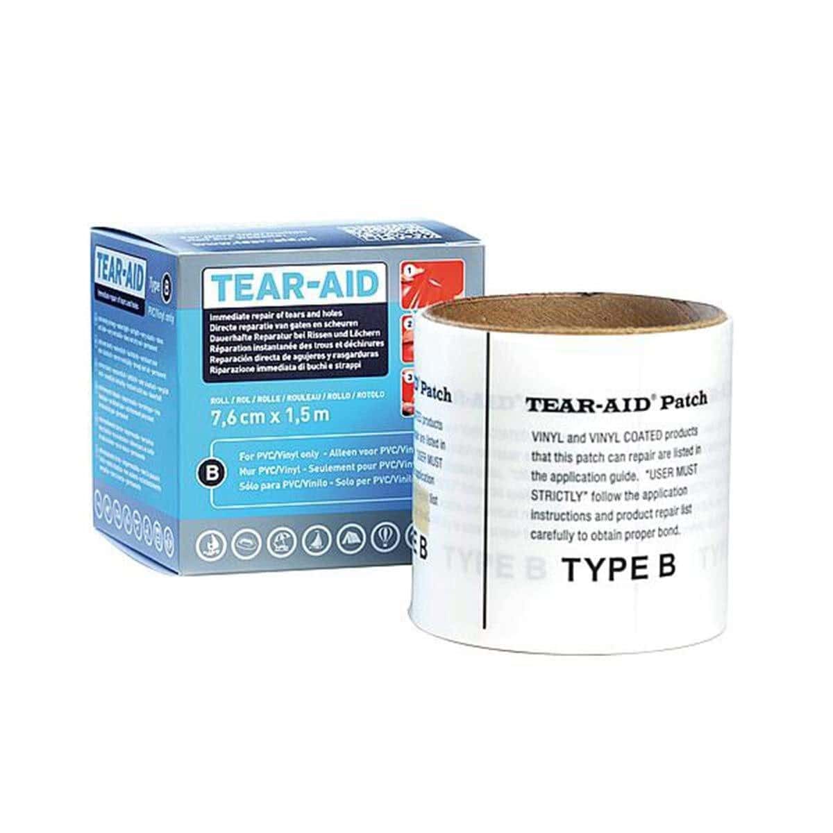 Reparaturband für Pools und PVC-Materialien, wasserdicht und flexibel.
