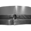 W'eau Spacover 230 x 230 cm - Grau - Radius 18 cm