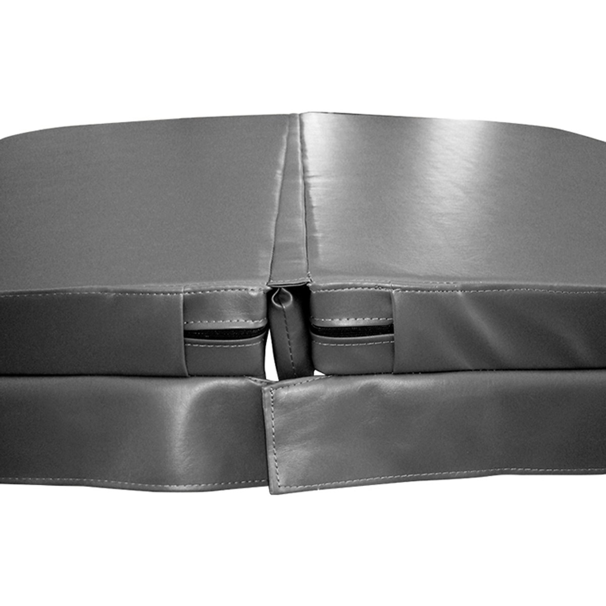 W'eau Spacover 230 x 230 cm - Grau - Radius 18 cm