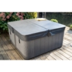 W'eau Spacover 230 x 230 cm - Grau - Radius 18 cm