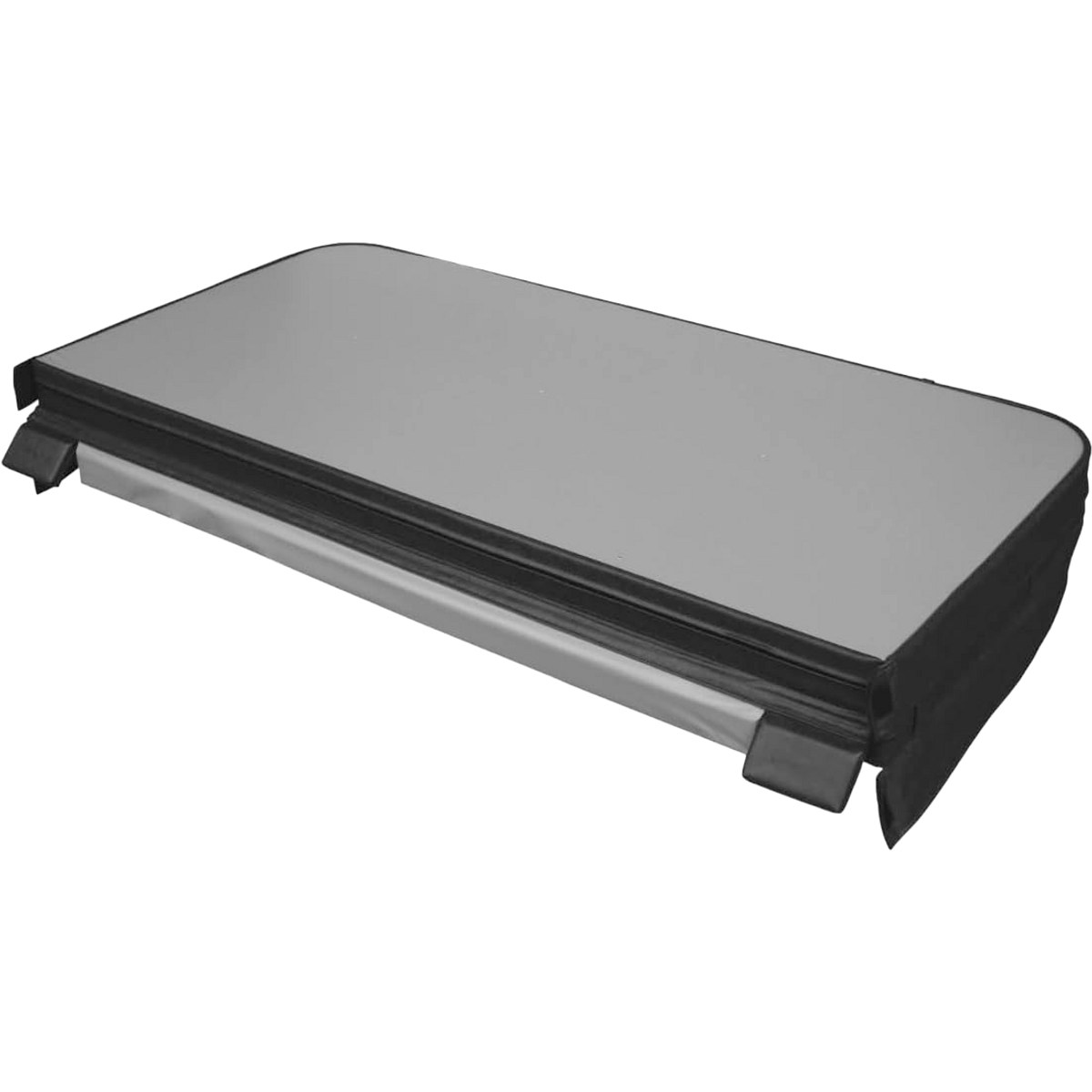 W'eau Spacover 235 x 235 cm - Schwarz - Radius 18 cm