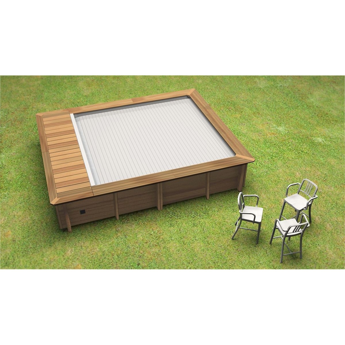 BWT Compact Stadtpool - 4.20 x 3.50 x 1.33 m - mit Filterpumpe