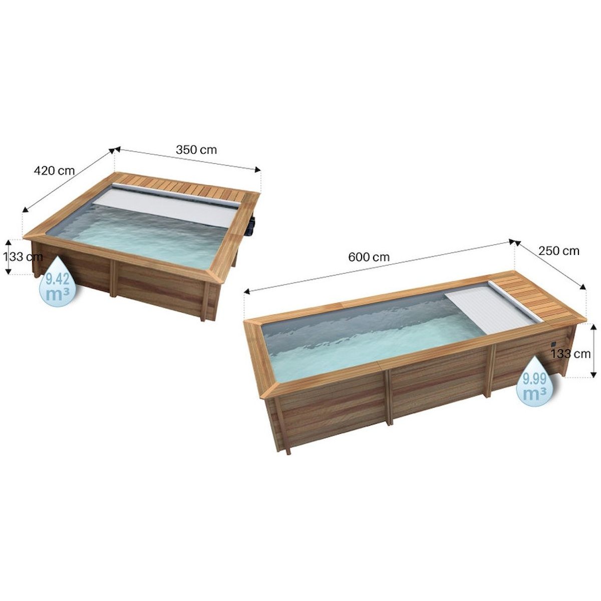 BWT Compact Stadtpool - 4.20 x 3.50 x 1.33 m - mit Filterpumpe