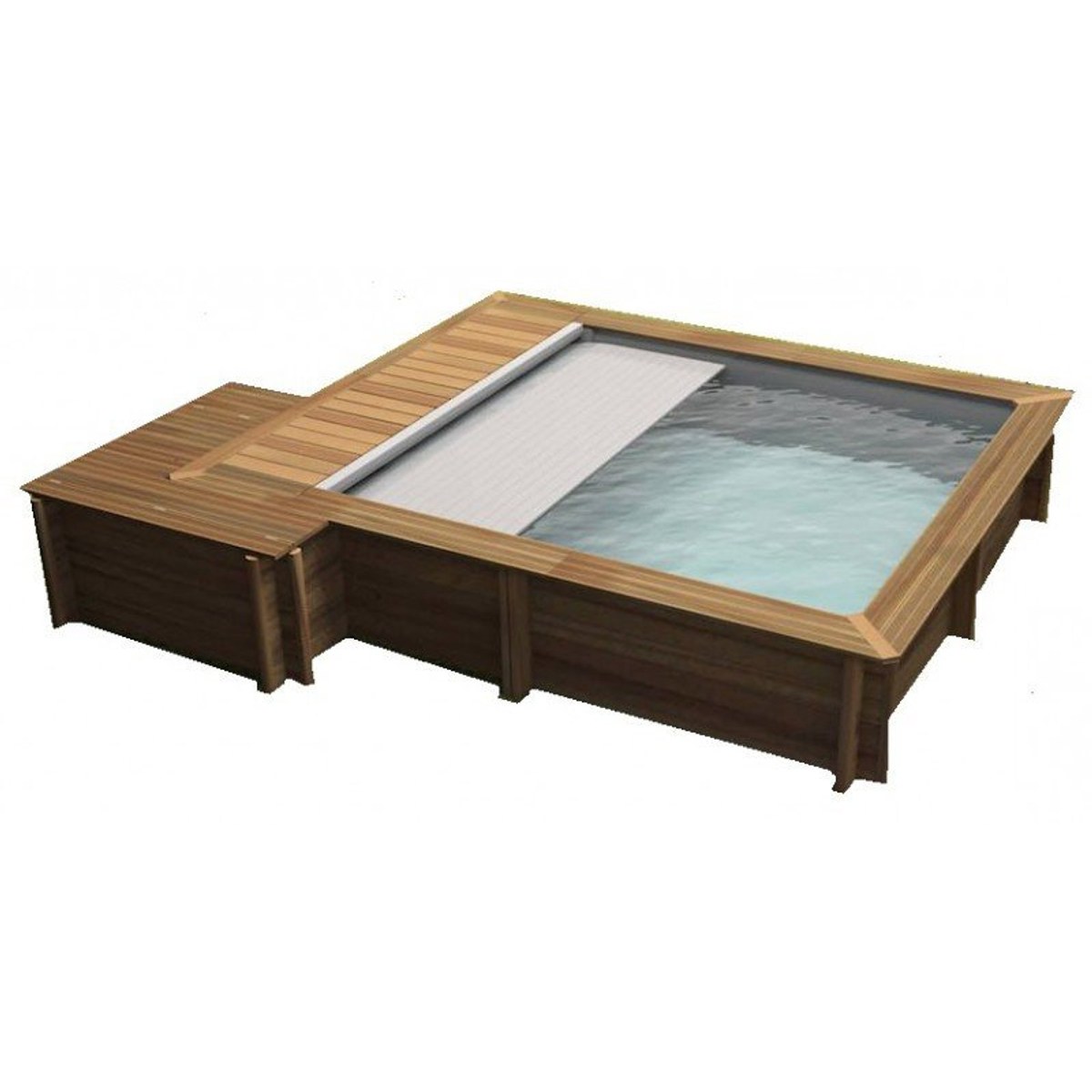 BWT Compact Stadtpool - 4.20 x 3.50 x 1.33 m - mit Sandfilterpumpe und Verkleidung