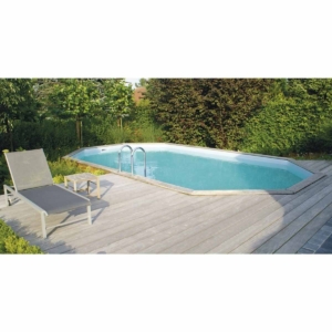 Gardipool Oblong Pool aus Holz - 8.10 x 4.60 x 1.46 m