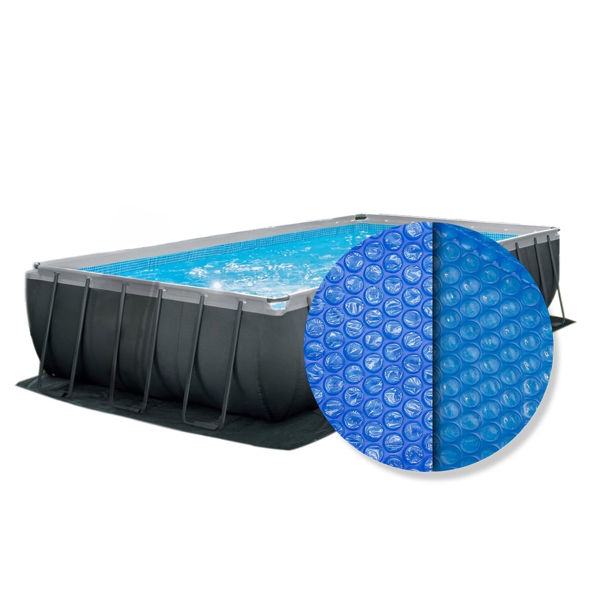 Intex Solar Cover - Rechteckiger Rahmen - 549 x 274 cm (Planenmaß 538 x 253)