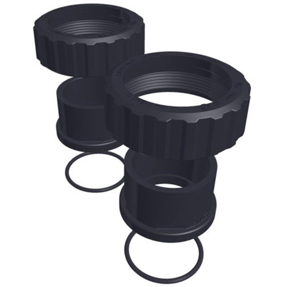 Kupplungen (2 Stück) mit O-Ring für Hayward RS 2 VSTD (auf 63mm)