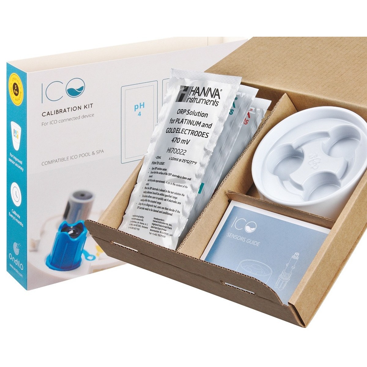 Ondilo ICO Smart Poolwassertester Salzwasser mit Kalibrierset