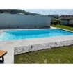 Polypropylen-Pool mit Treppe über die gesamte Breite - 7,20 x 3,50 x 1,50 m