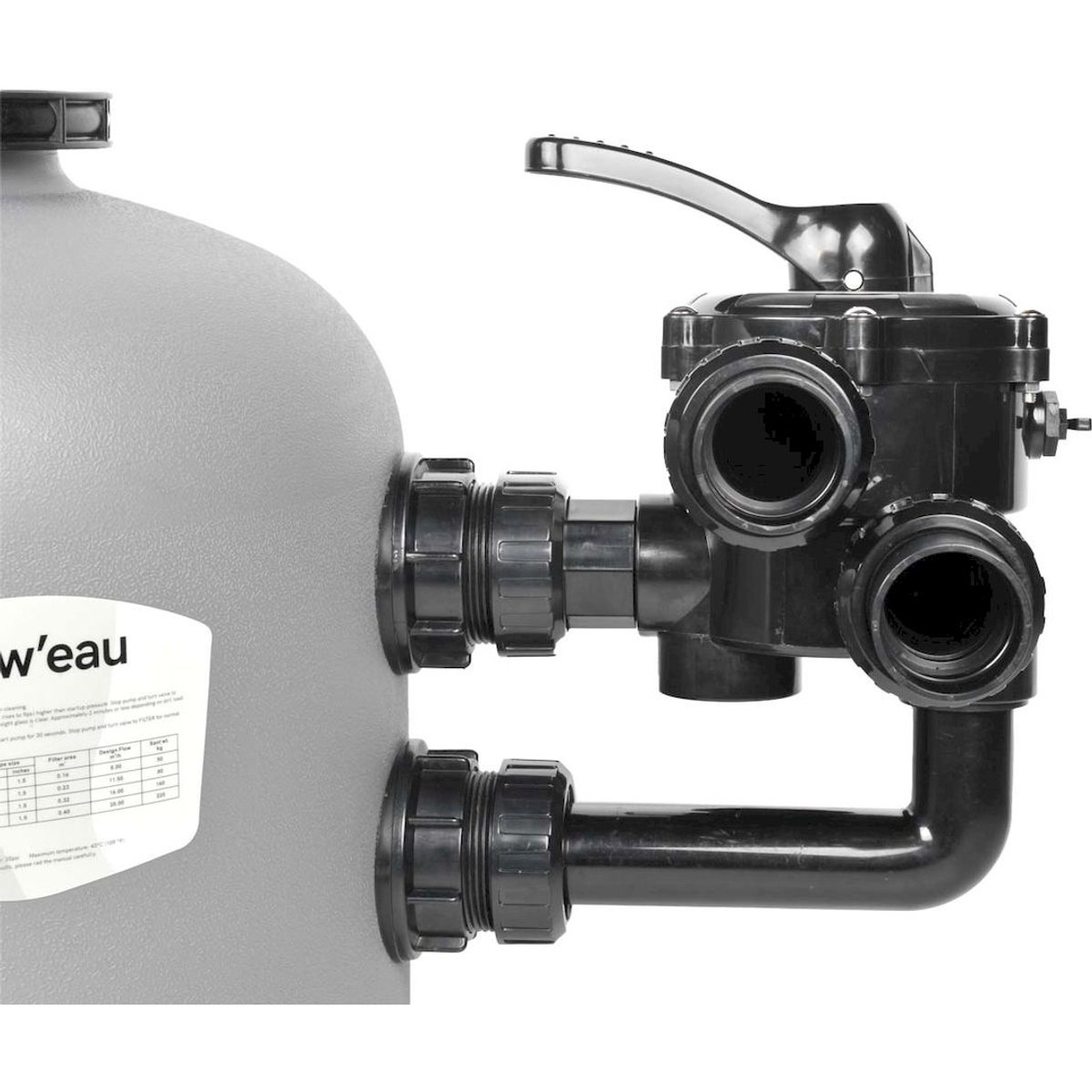 W'eau HDPE-450 Side-Mount-Sandfilter 8m³