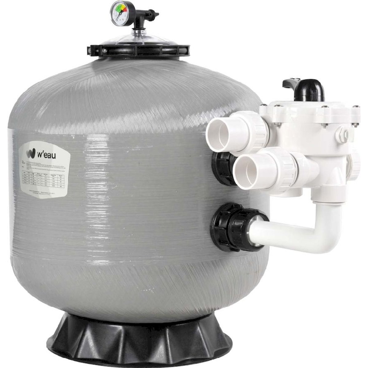 W'eau S-650 glasfaserverstärkter Side-Mount-Sandfilter 16m³