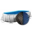 W'eau Solar Cover oval - 427 x 250 cm (Planenmaß 405 x 228) - Schwarz/Blau