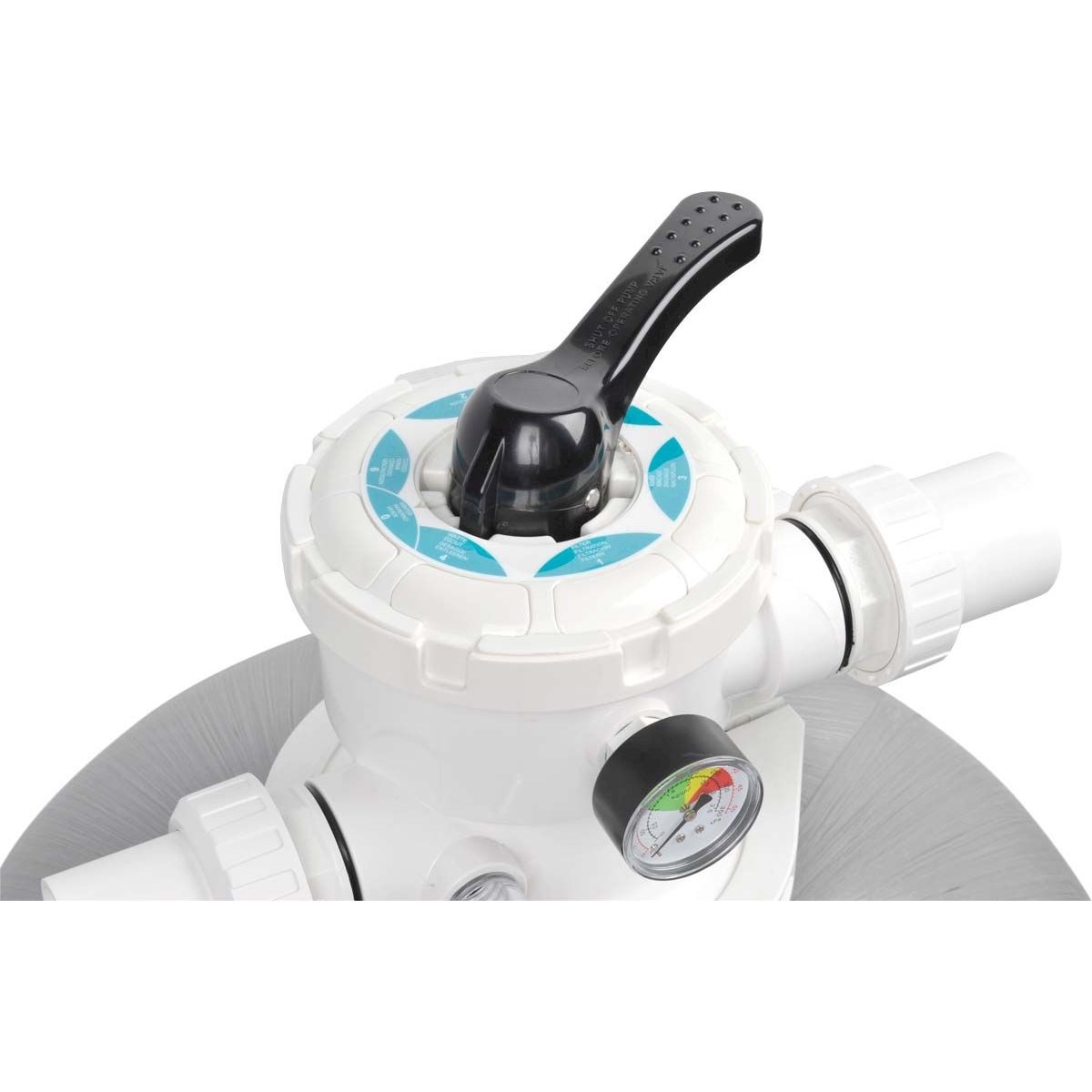 W'eau V-500 glasfaserverstärkter Topmount-Sandfilter 12m³