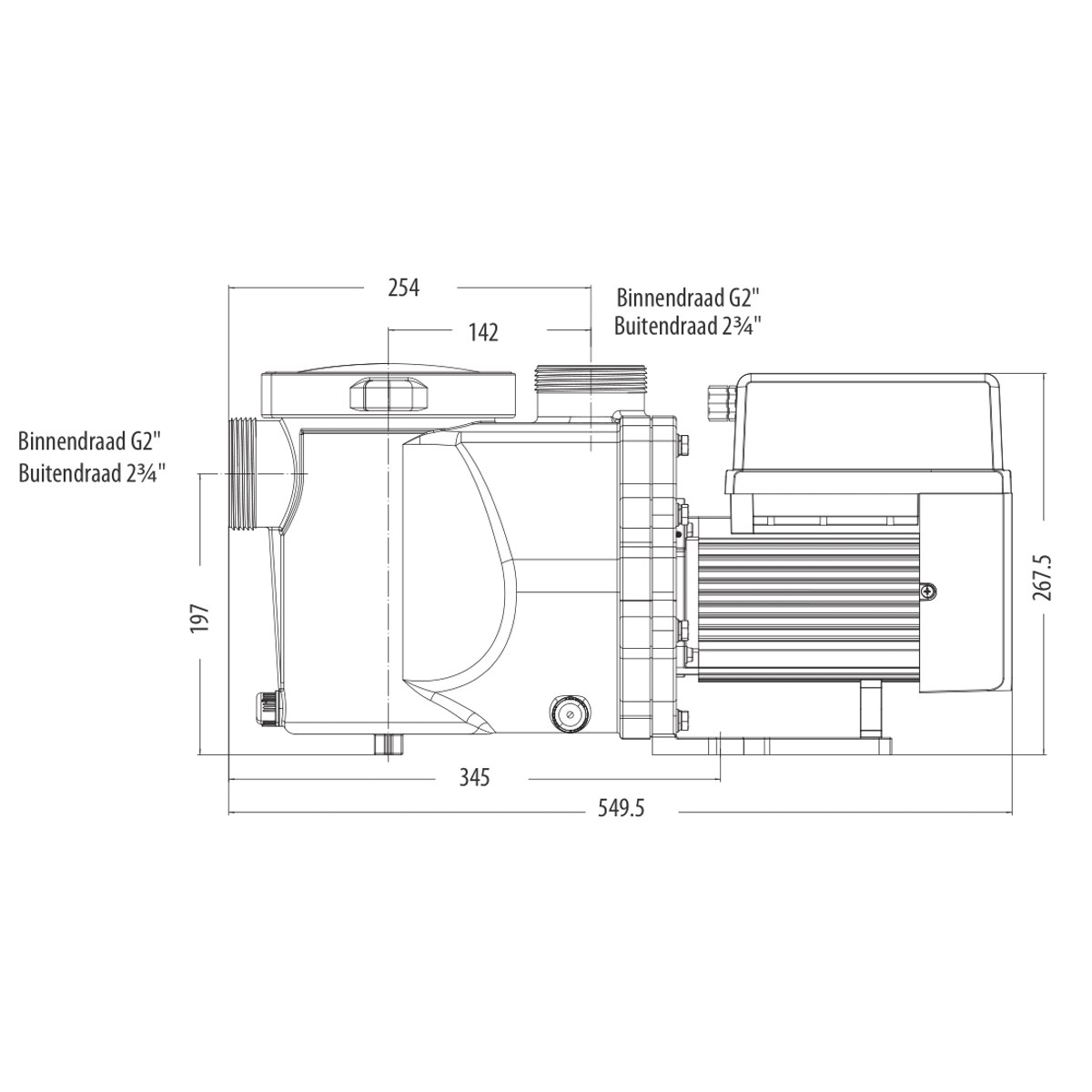 AquaForte ECO IVS 100 variable Poolpumpe
