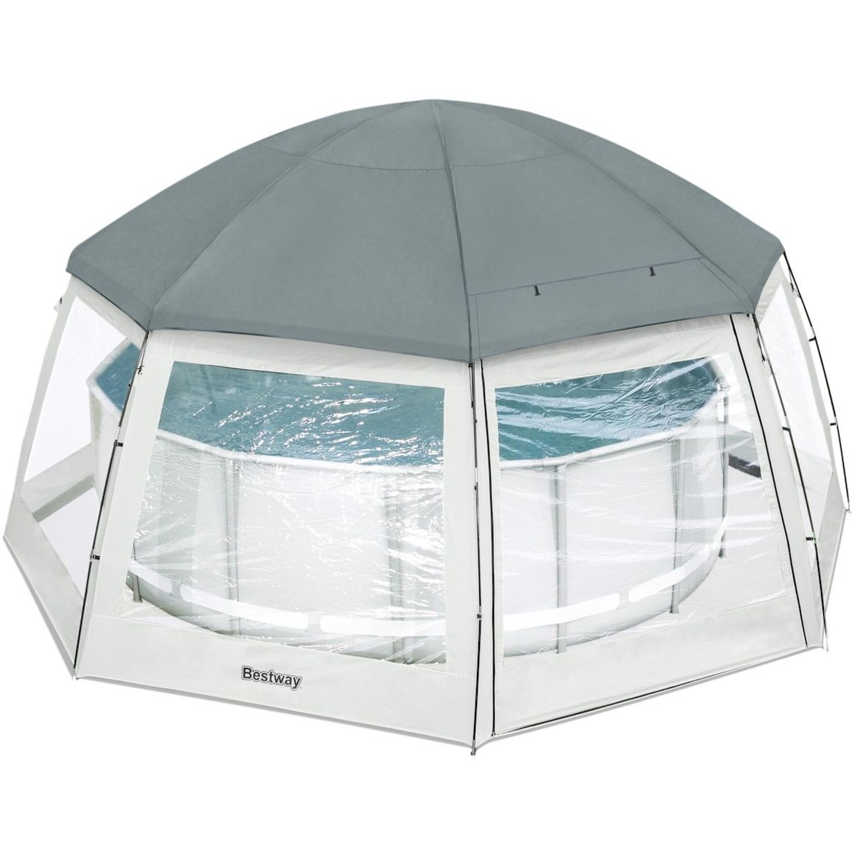 Bestway Round Pool Dome 600 cm x 600 cm Poolüberdachung