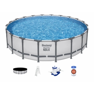 Bestway Steel Pro MAX Pool - 610 x 132 cm - mit Filterpumpe und Zubehör