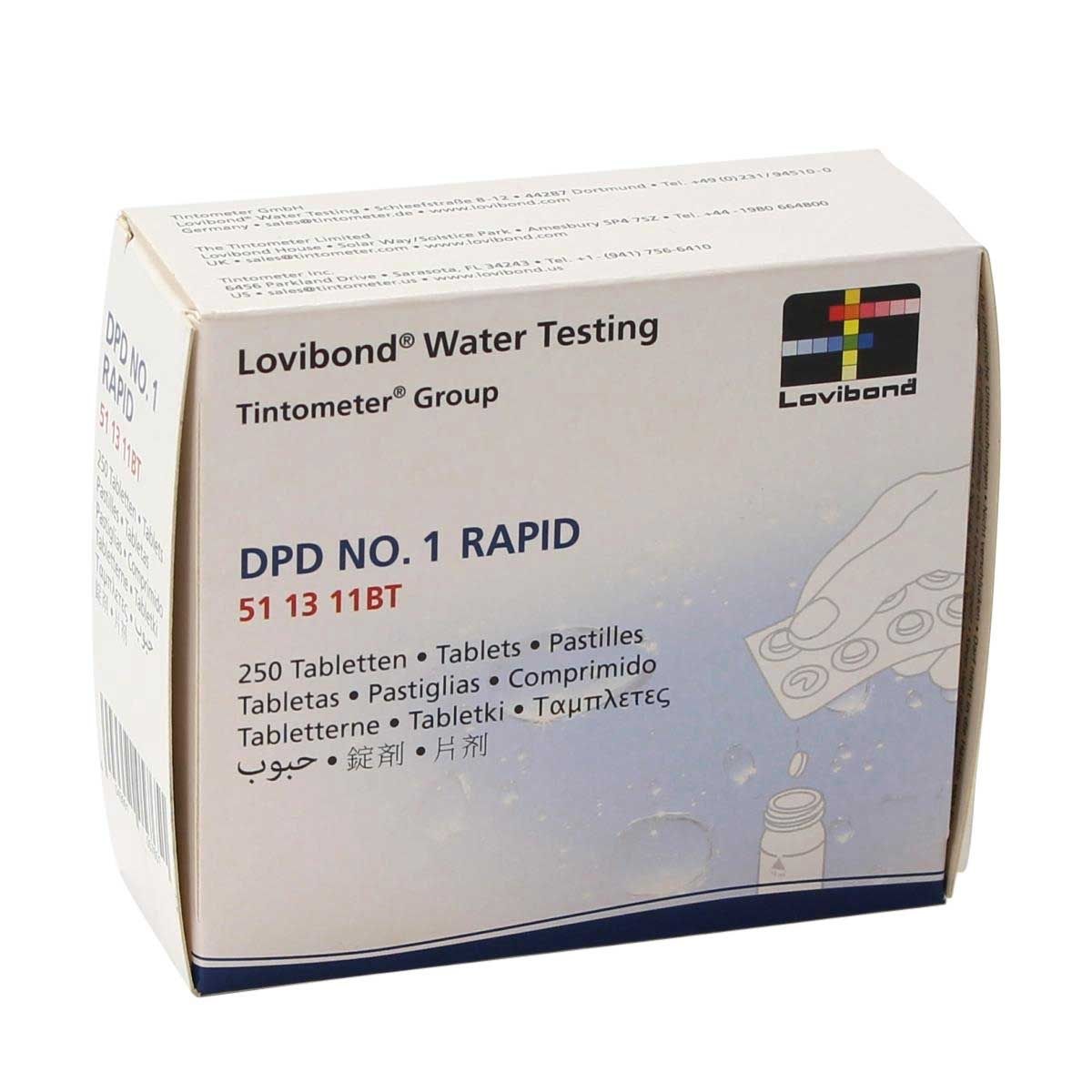 Chlor DPD 1 Tabletten für manuellen Tester - 100 Stück