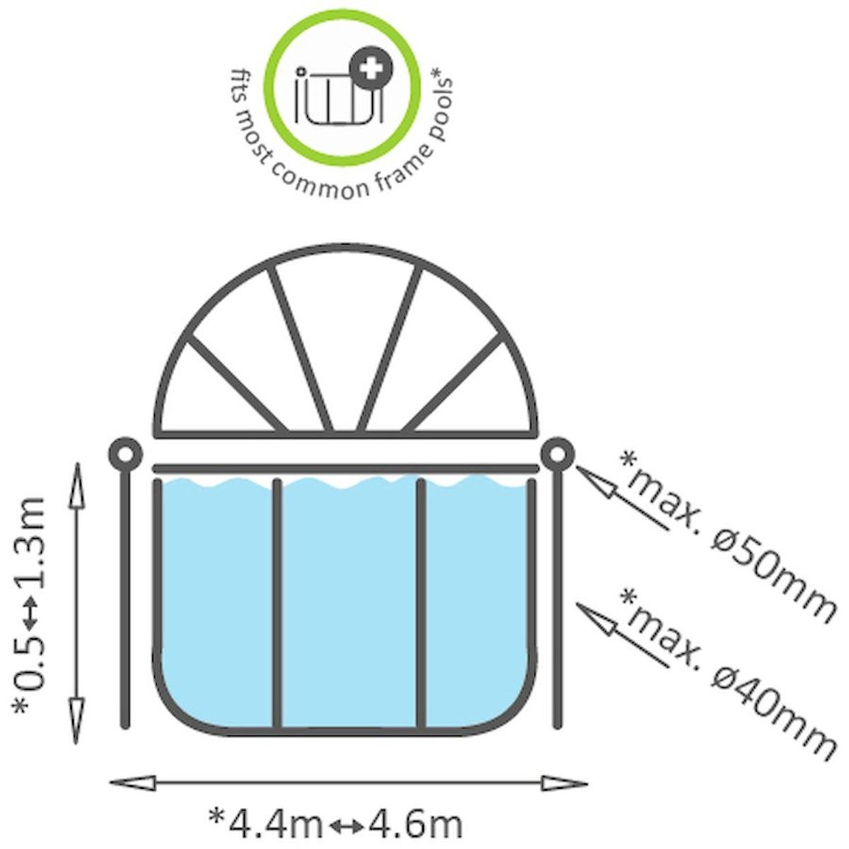 EXIT Poolüberdachung rund 450 cm - universell