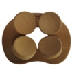 Halu ergonomische Kopfstütze für Sauna - Rund - Red Cedar