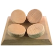 Halu ergonomische Kopfstütze für Sauna - Quadratisch - Red Cedar