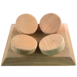 Halu ergonomische Kopfstütze für Sauna - Quadratisch - Red Cedar